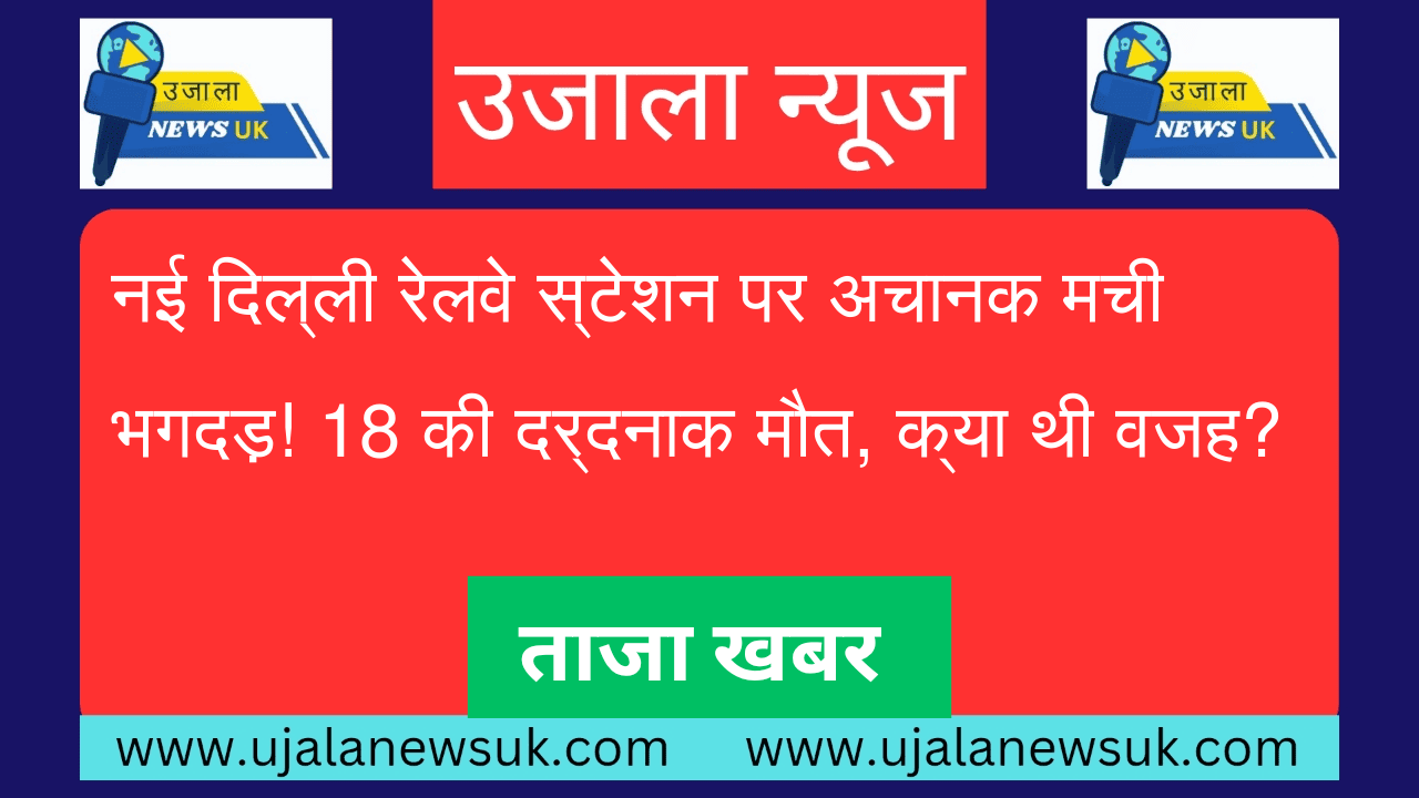 नई दिल्ली रेलवे स्टेशन पर अचानक मची भगदड़! 18 की दर्दनाक मौत, क्या थी वजह?