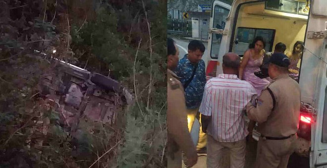 चमोली में भयावह सड़क हादसा: चारधाम यात्रियों की कार 30 मीटर नीचे खाई में गिरी, पांच घायल